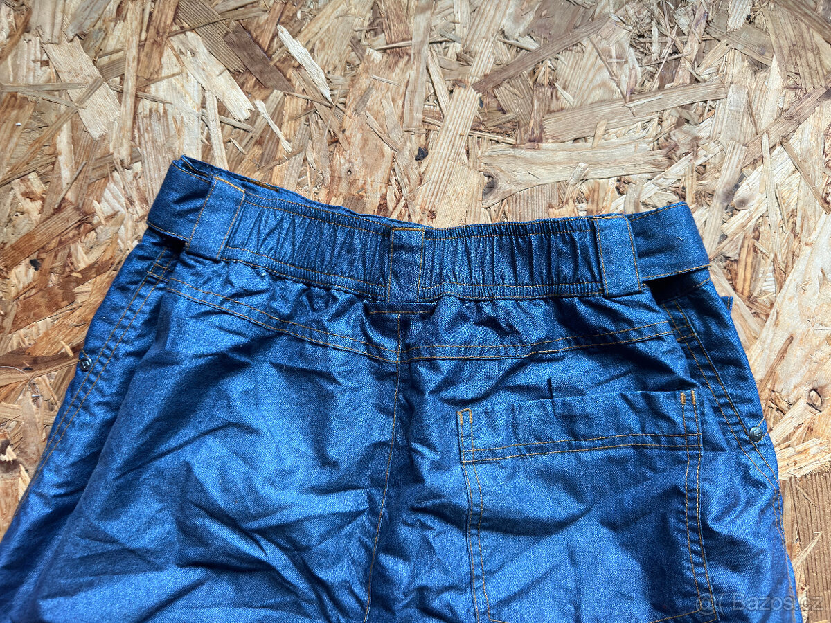 Lyžařské kalhoty / oteplovačky džínové barvy - 3