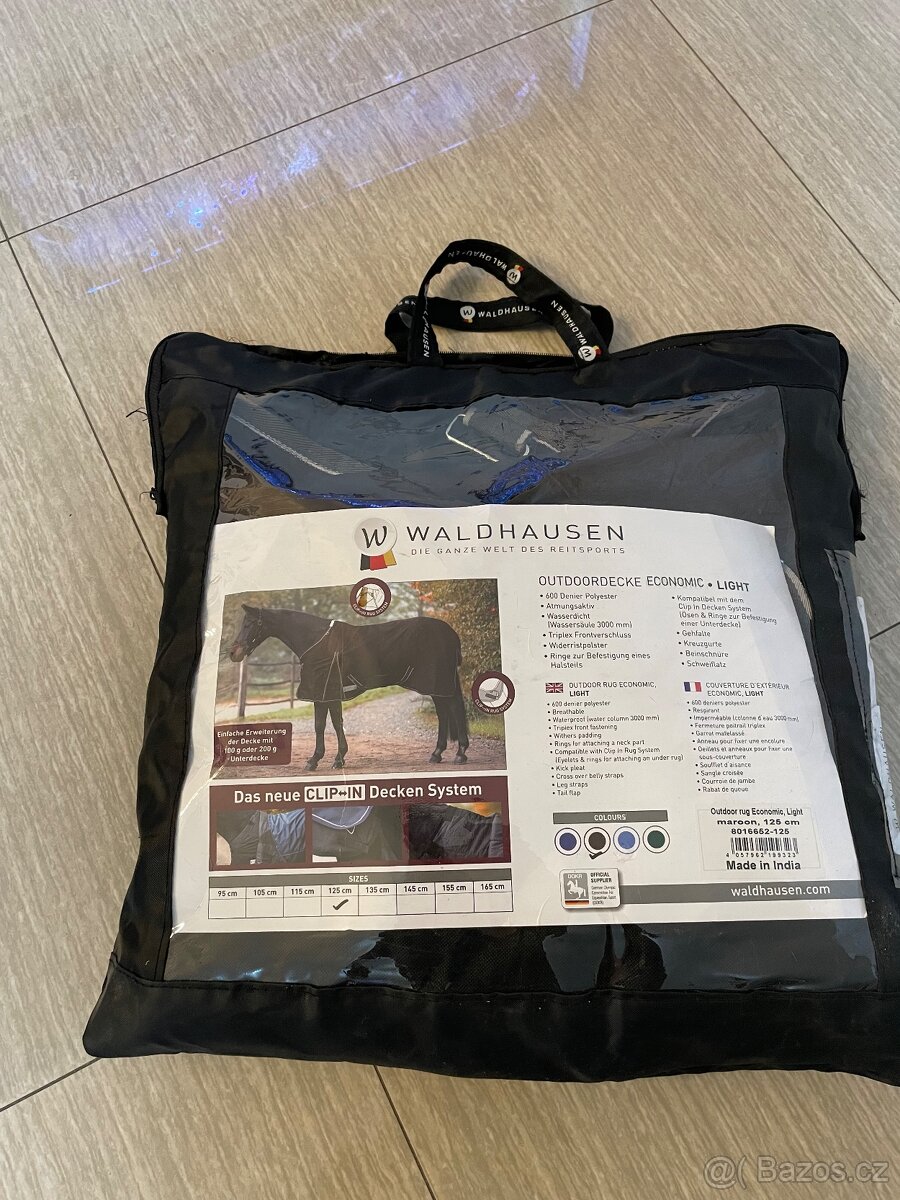 Deka nepromokavá Economic Waldhausen, 0 g, maroon vel. 125 - 3