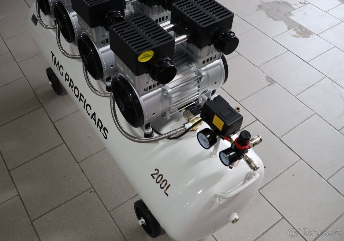 Bezolejový kompresor 200l, 41500w - 3