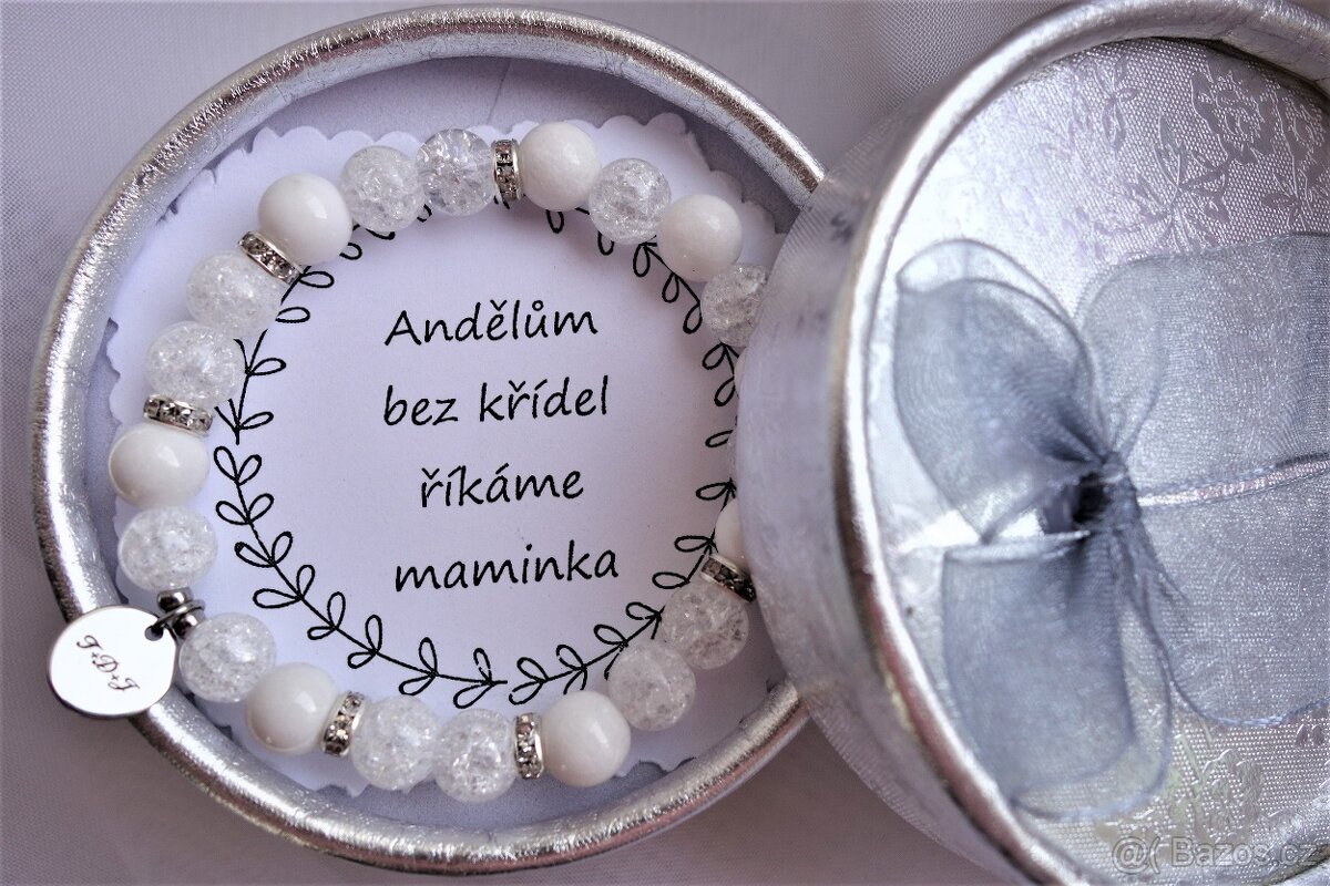 Svatební, rozlučkové náramky Svědkyně gravír. ocel.placička - 3