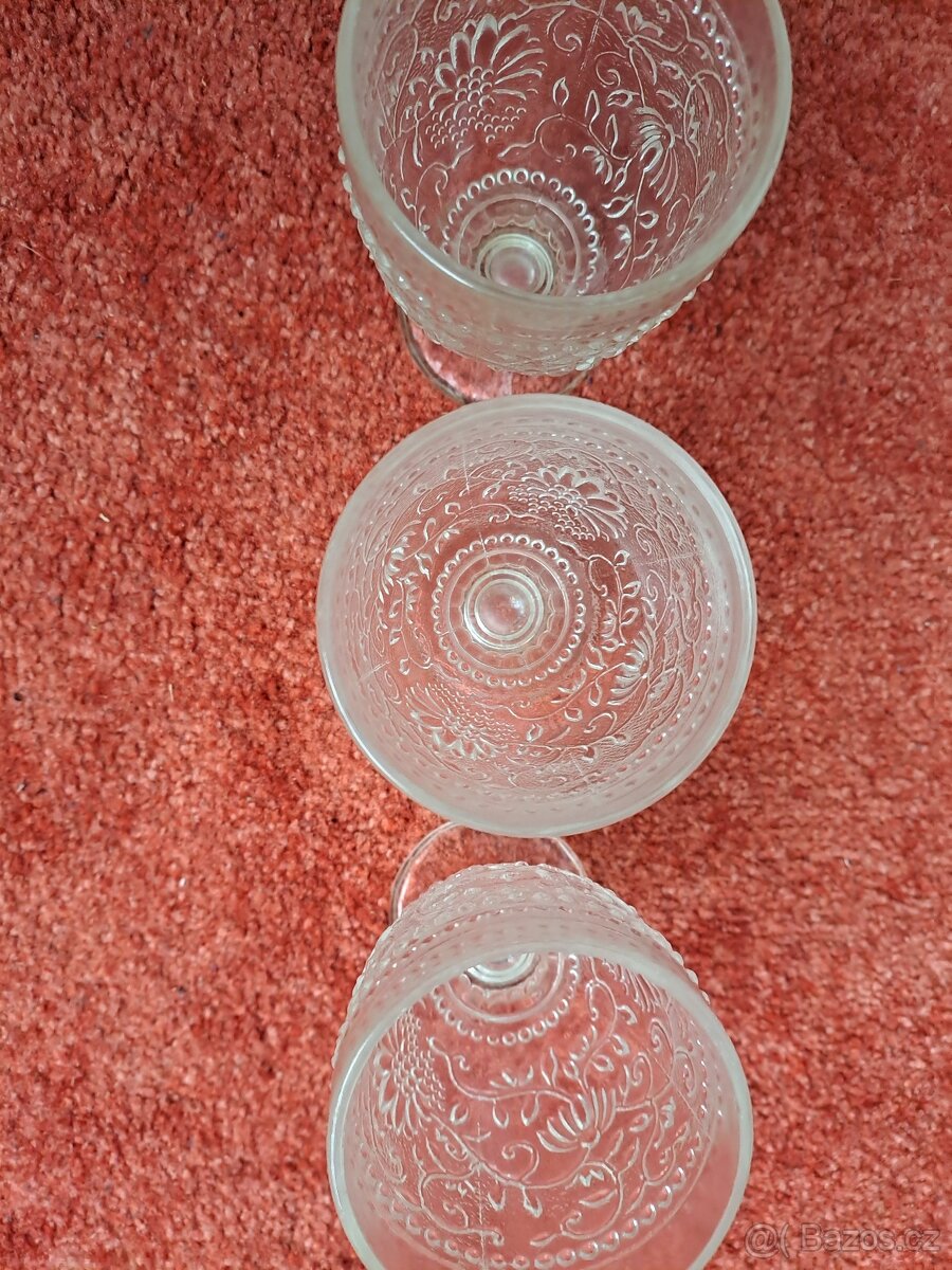 Staré skleničky 3 ks. - 3