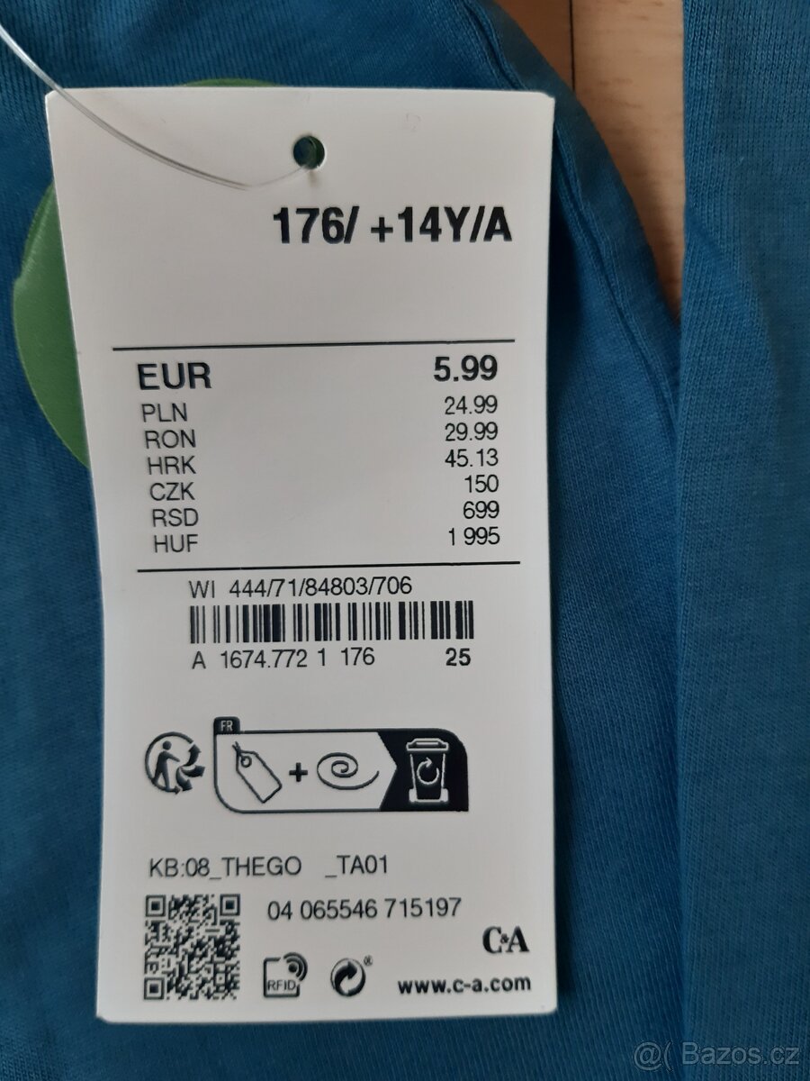 Tričko vel. 176 nové - 3