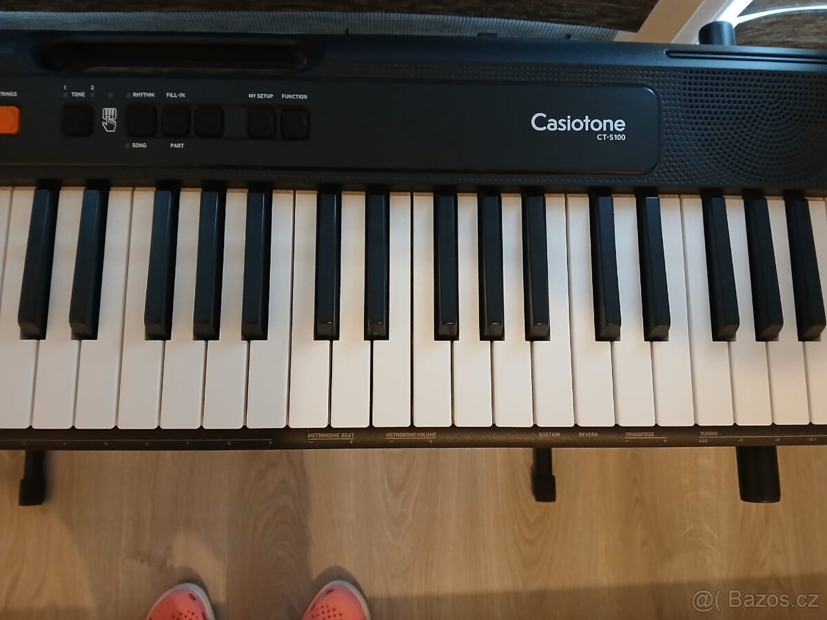 Casio klávesy + stojan, adaptér - 3