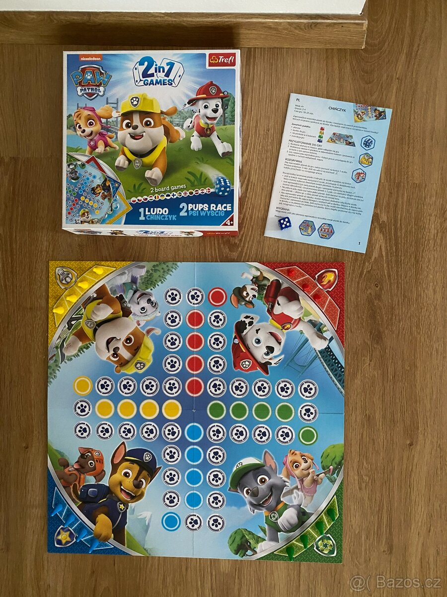 Trefl Společenská hra Paw Patrol 2v 1 - 3