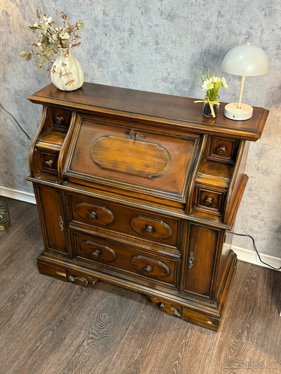 Starožitná psací komoda (141044) - 3