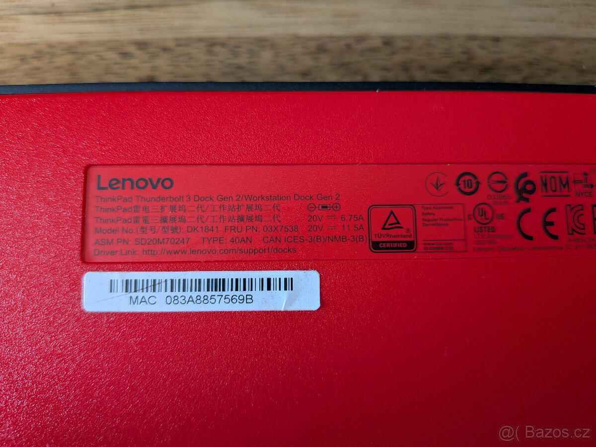 Lenovo ThinkPad Thunderbolt 3 Dock Gen 2 - 3