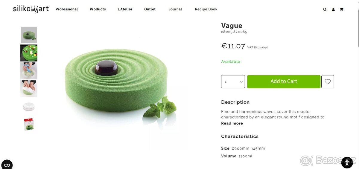 Silikonová forma Silikomart Vague (nová nepoužitá) - 3