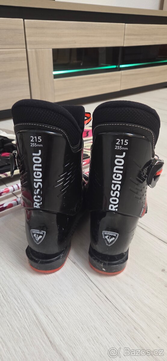 Dětské lyže K2 Tnine 110cm, hůlky, boty Rossignol - 3