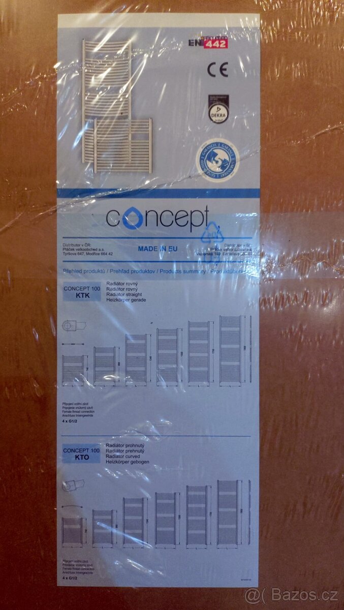 Radiátor koupelnový žebřík - CONCEPT 100 KTKE 600/1500 - 3