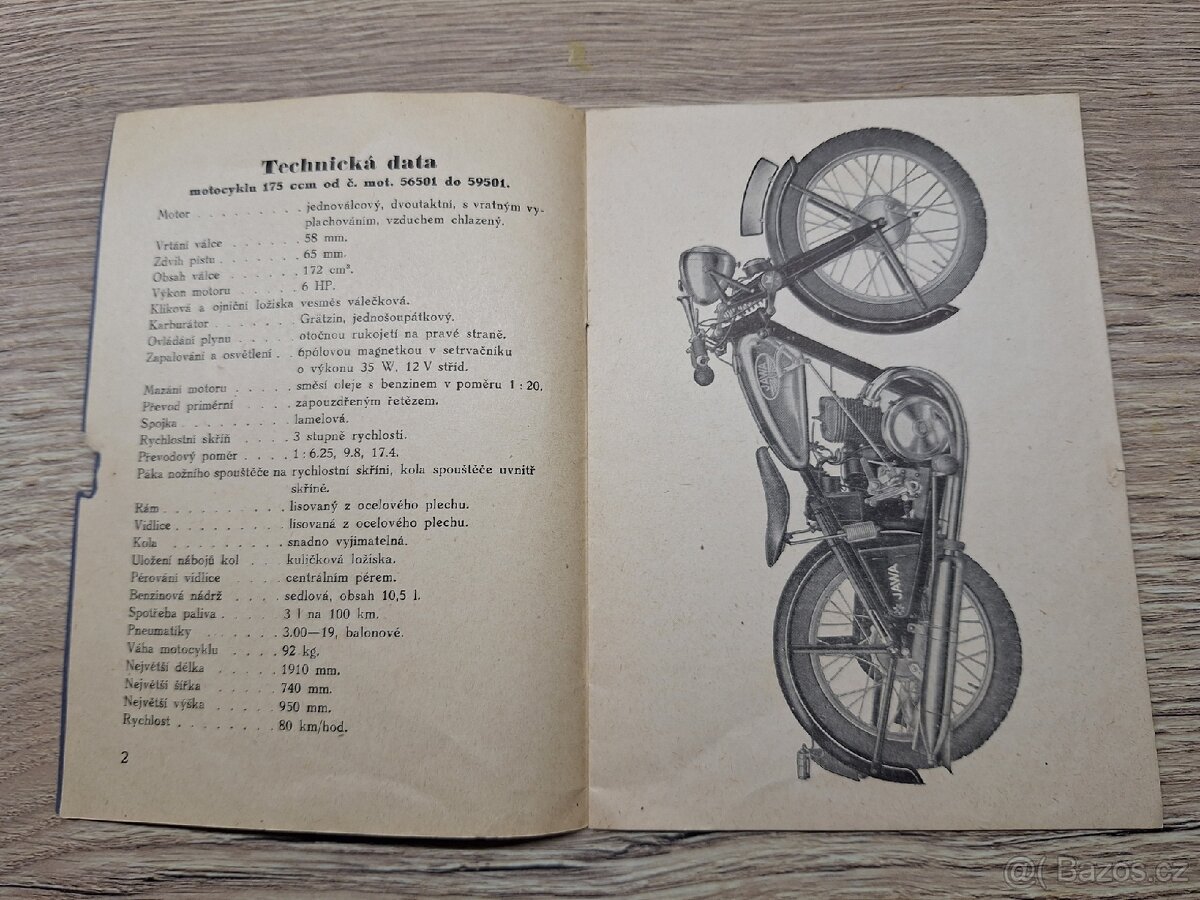 Jawa 175 předválečná příručka - 3