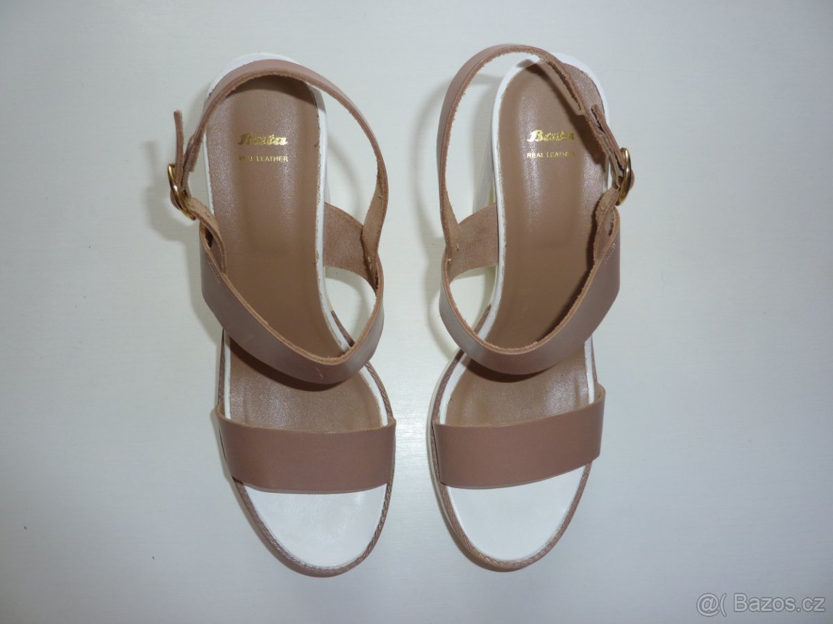 Dámské kožené sandály zn. Baťa, vel. 39 - 3
