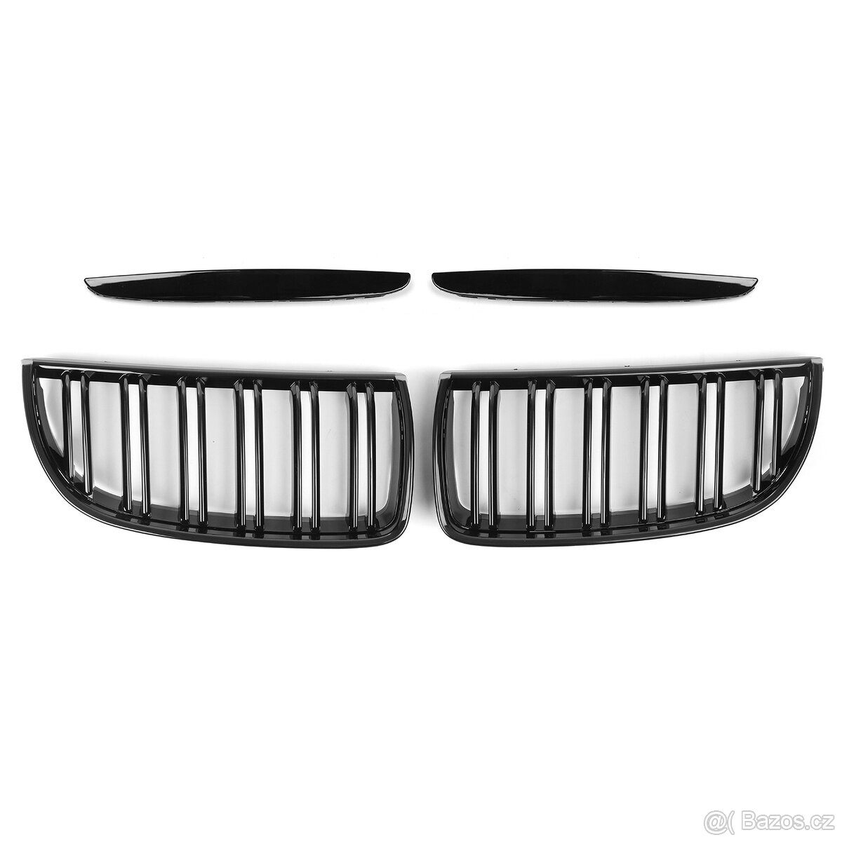 Černé ledvinky grill BMW E90 e91 e92 lesklá černá nové - 3