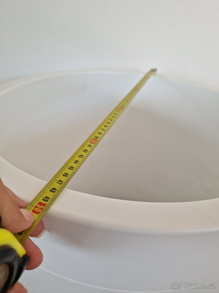 Velky bily kvetinac - 4 ks - 3