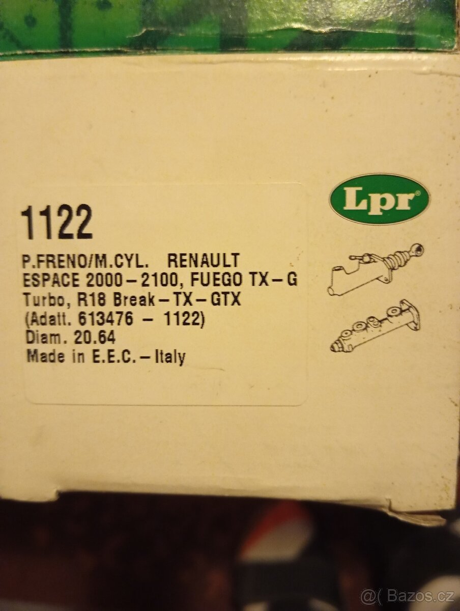 Hlavní brzd.válec na R-18, Espace - 3
