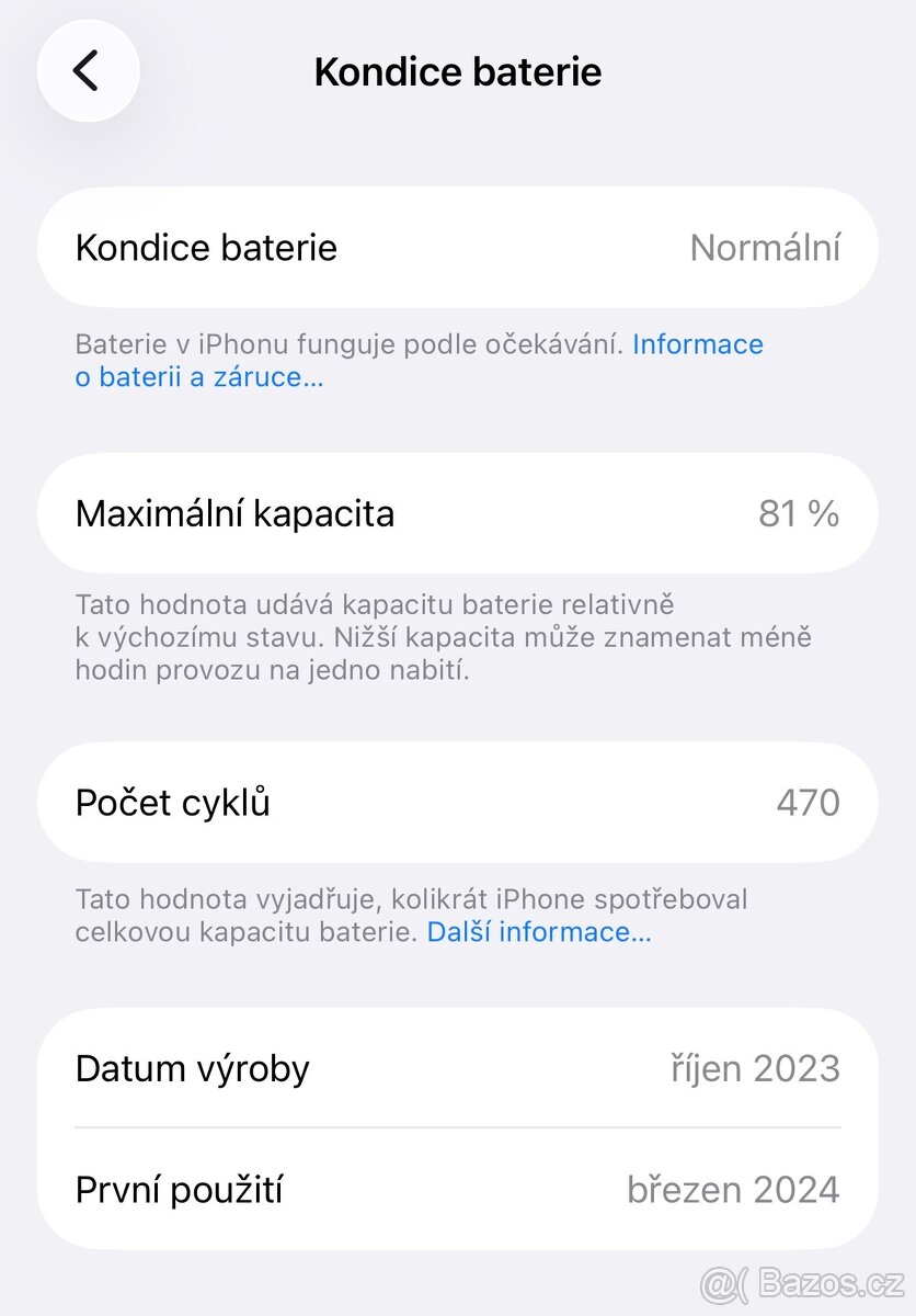 Prodám Apple iPhone 15 128gb black - 3