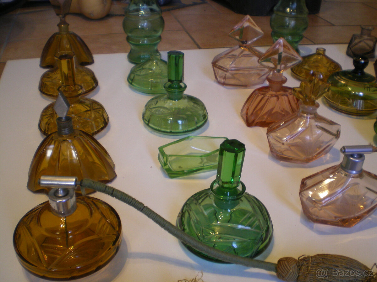 Starožitné flakony na voňavky - sbírka 24 kusů - 3