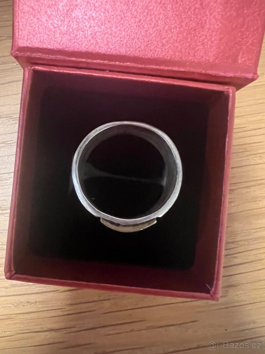 Prsten AZ AČR stříbrný vel. 69 - 3