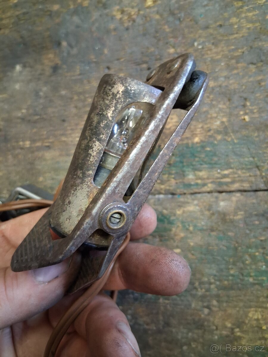 Montážní lampička, německá, válka - 3