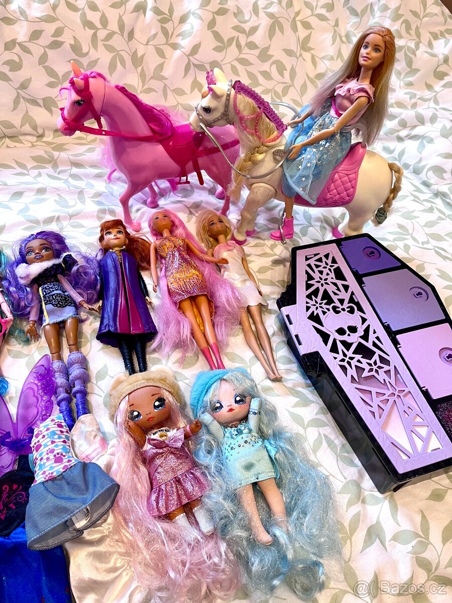 Velká sada panenek Barbie, Monster High, Rainbow High, Na Na - 3