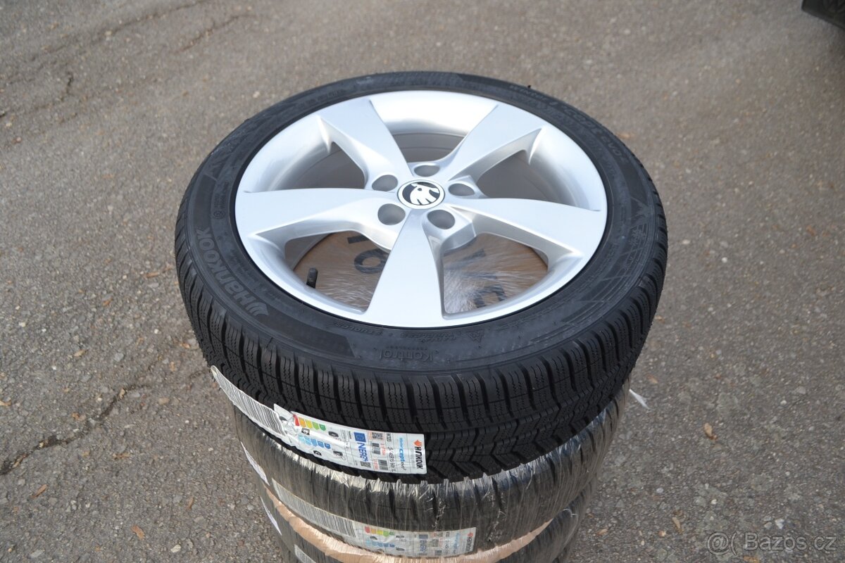 Š.Rapid/ Fabia 3- NOVÝ zimní ALU komplet– 215/45R16. - 3