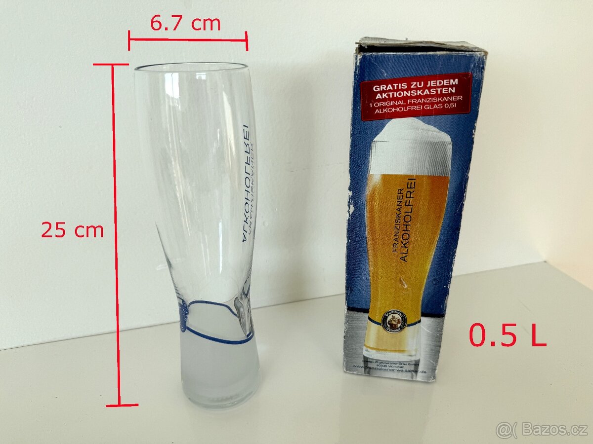 Franziskaner pivní sklenice 0,5 l – nová, limitovaná edice - 3