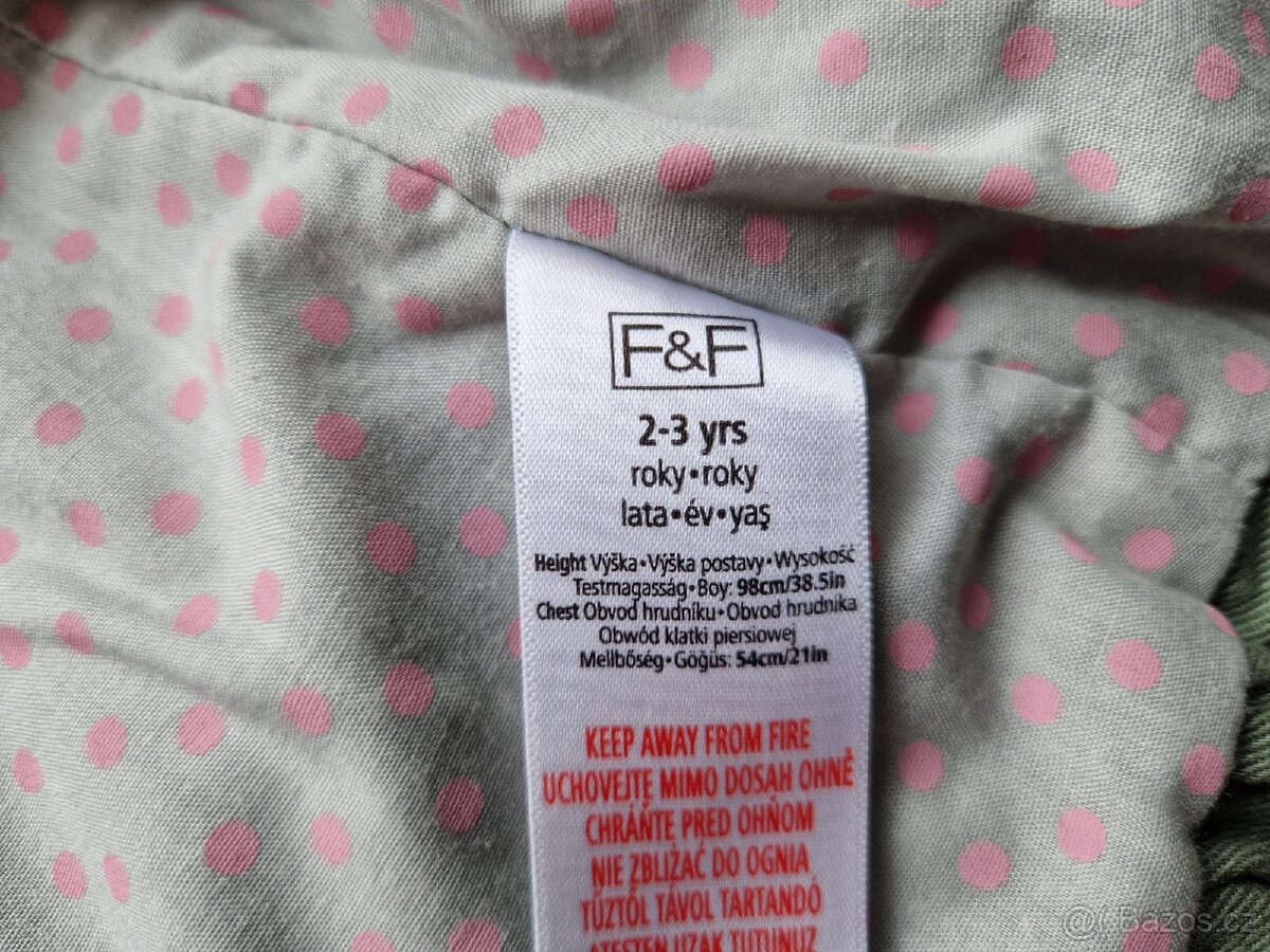 Krásný dívčí kabátek, vel. 2 - 3 roky - 3