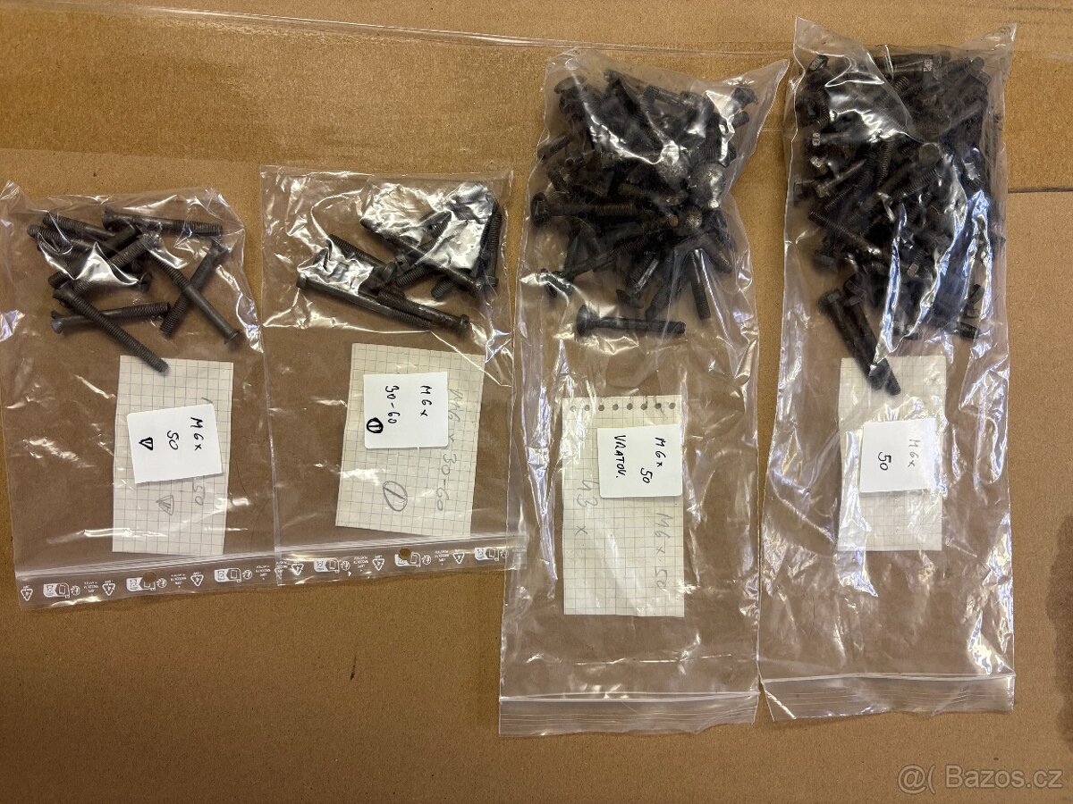 Prodám ŠROUBY M5,M6 - 3