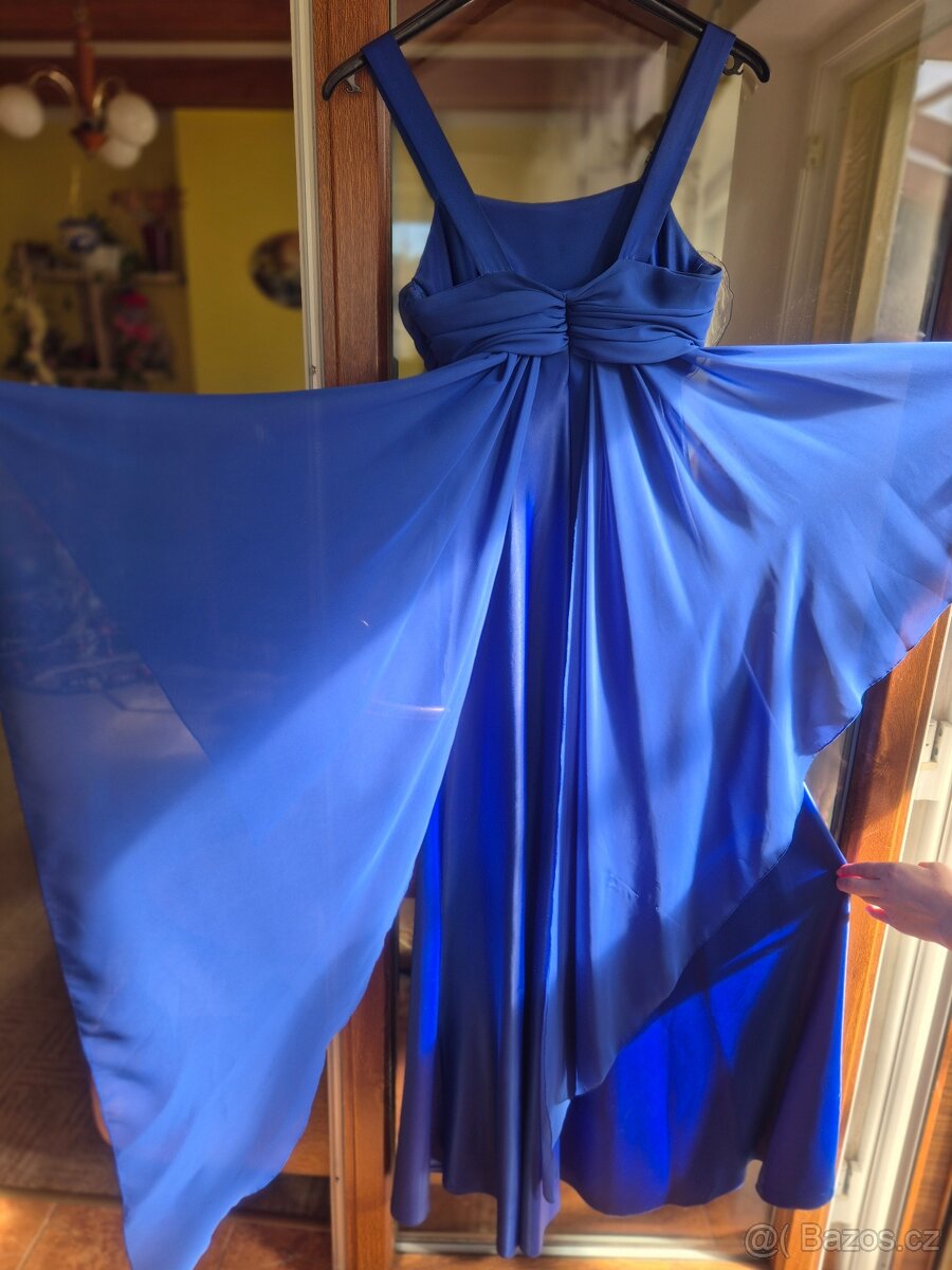 Plesové modré šaty - 3