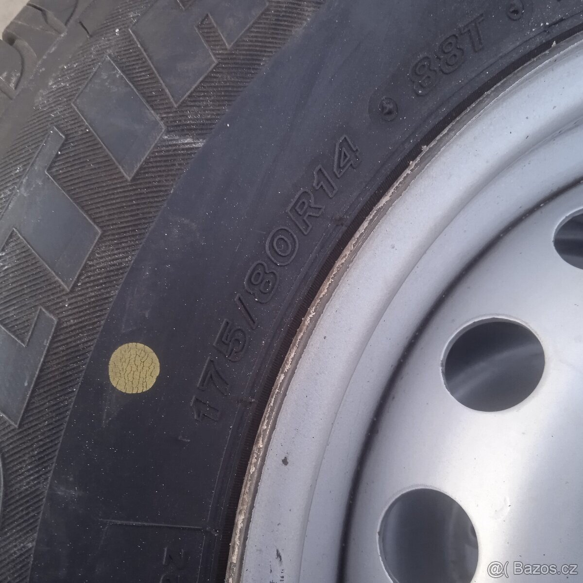 Sada plechových disků 4x100 s letní 175/80/14 - 3