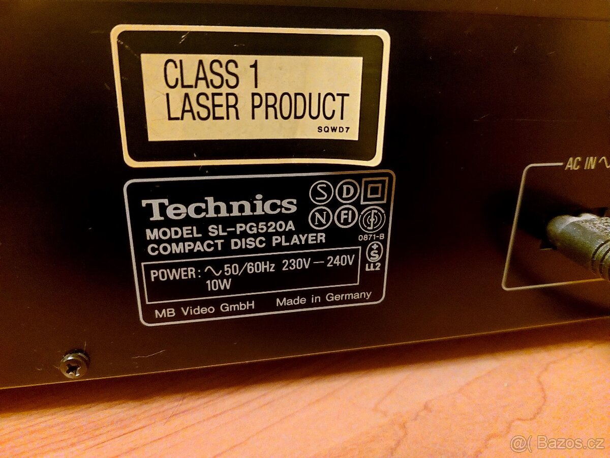 CD přehrávač TECHNICS SL-PG520A - 3