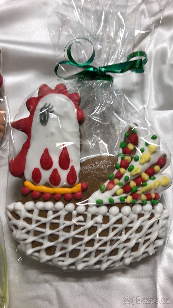 Slepička z perníku, kraslice, perníček, Zajíček - 3