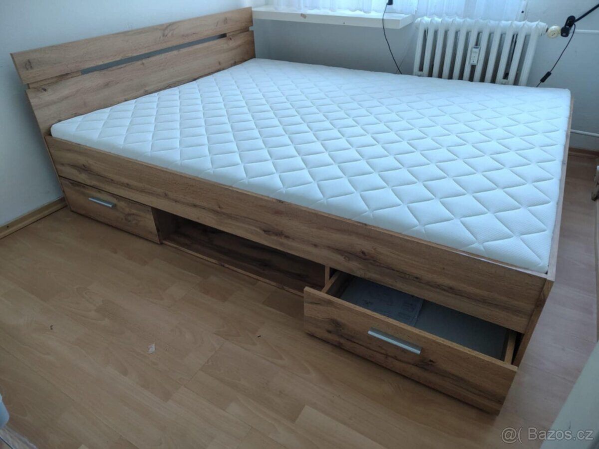 Multifunkční dvoulůžková postel NOVÁ - 3