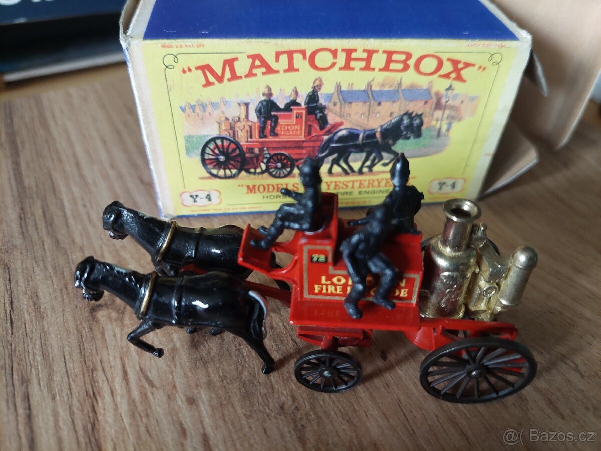 Matchbox yesteryear Y4Horse drawn fire engine - 3