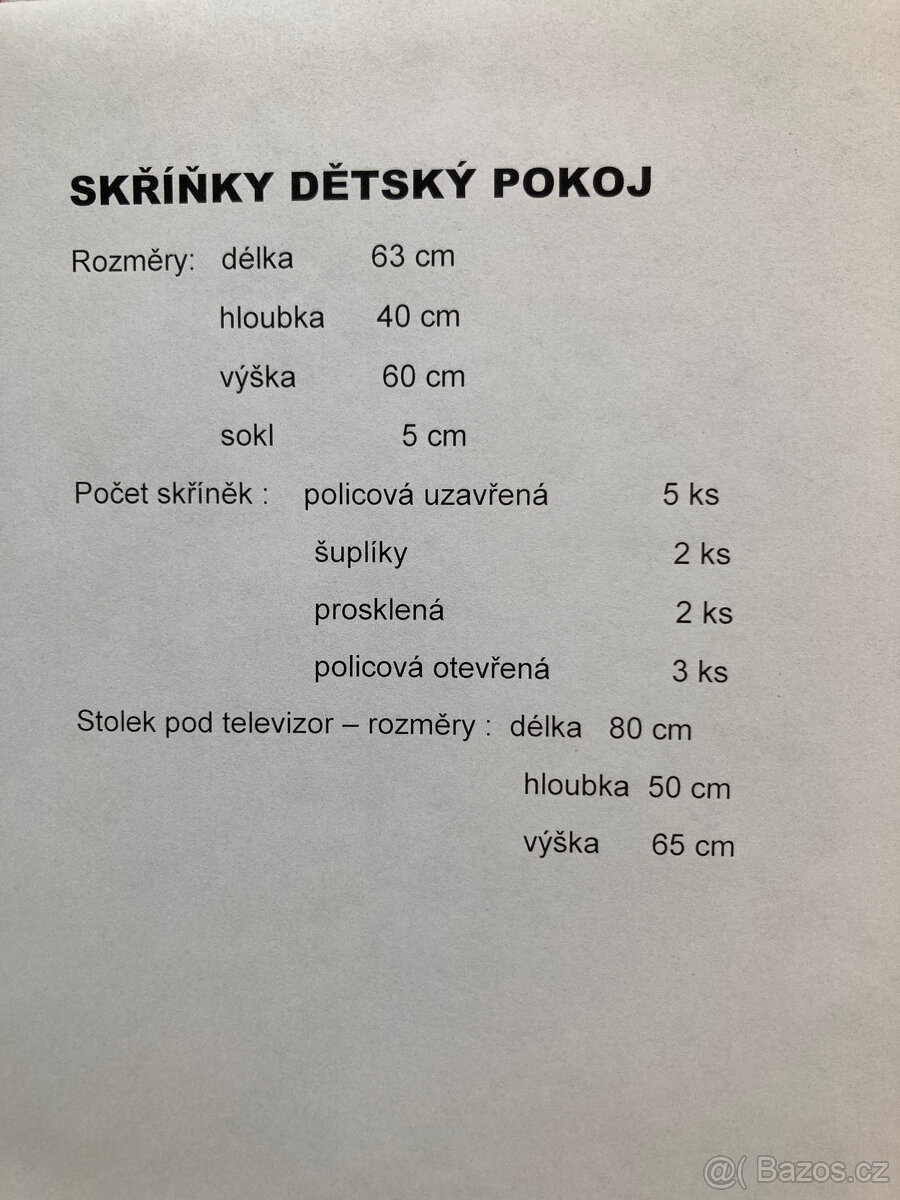 PRODÁM SKŘÍŇKY do dětského pokoje - 3