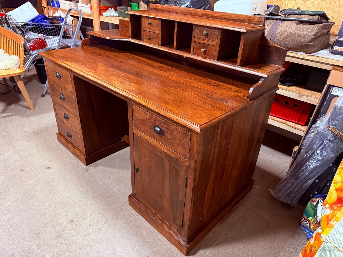 Teakový psací stůl - 3
