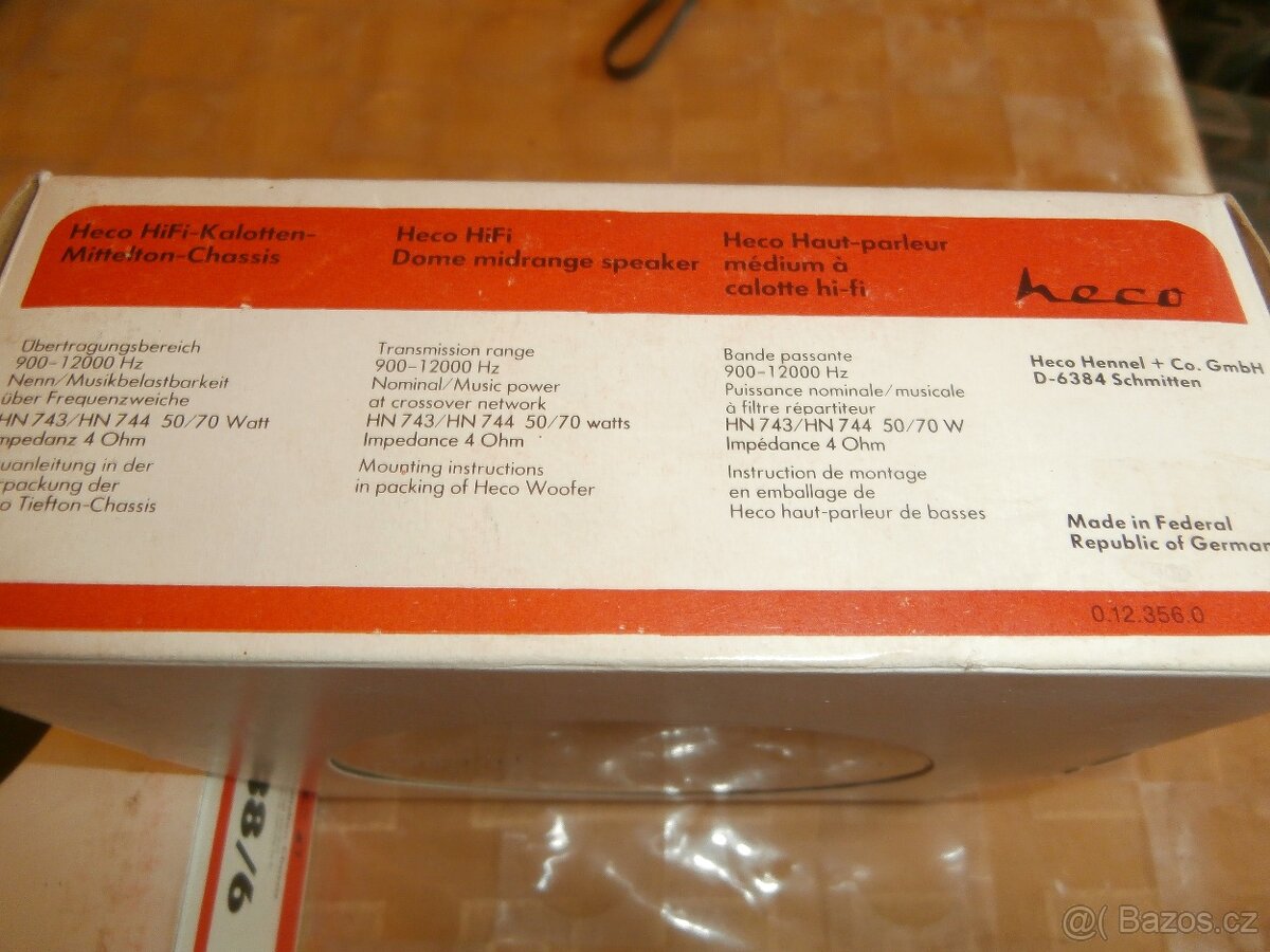 Středové repro HECO D-6384 - 3