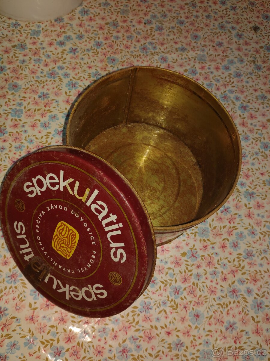 Stará plechová piksla na sušenky - 3