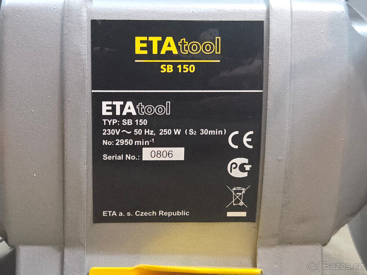 Prodám stolní bruska Eta tool SB 150 - 3