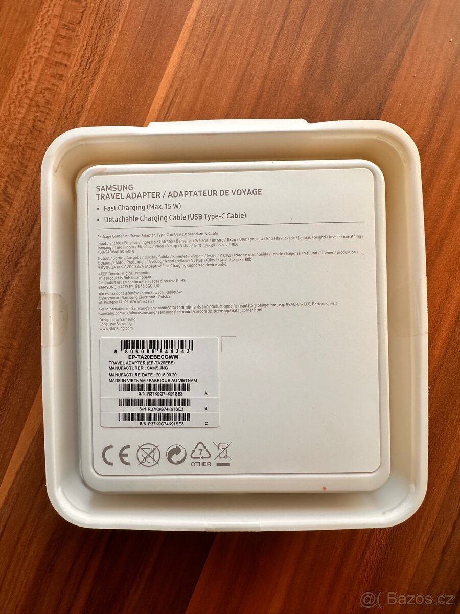 Nabíječka Samsung EP-TA20EW USB-C černá (15W) - 3