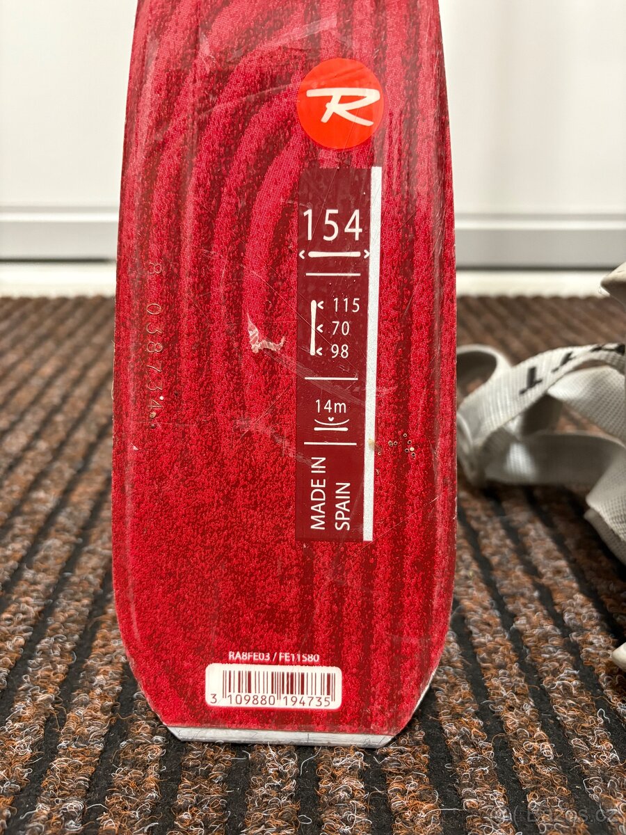 Lyže Rossignol 154 + Hůlky 115 + Lyžáky Nordica 27,5 - 3