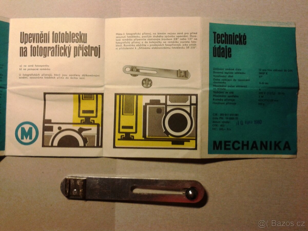 Síťový Fotoblesk SB-235 Mechanika Praha - 3