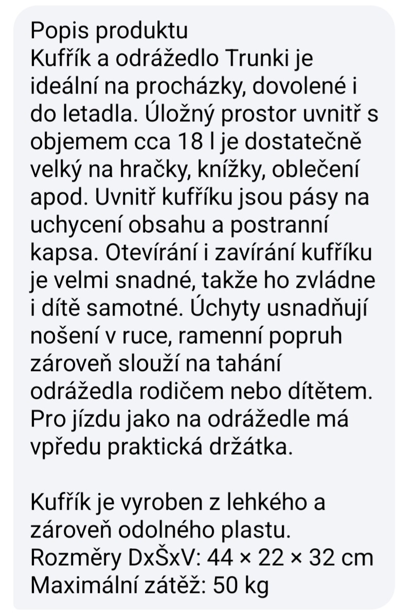 Kufřík odrážedlo - 3