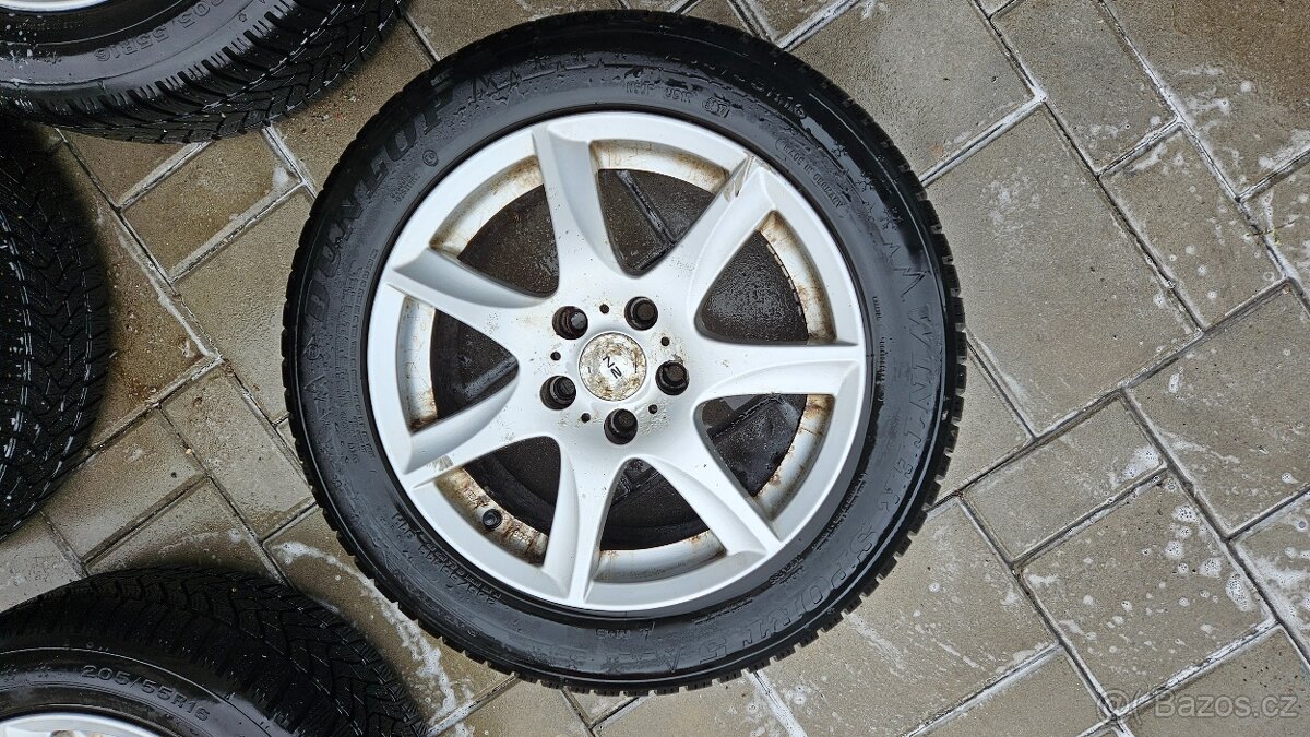 102. sada zimní kola 205/55 r16 5x108 Ford - 3