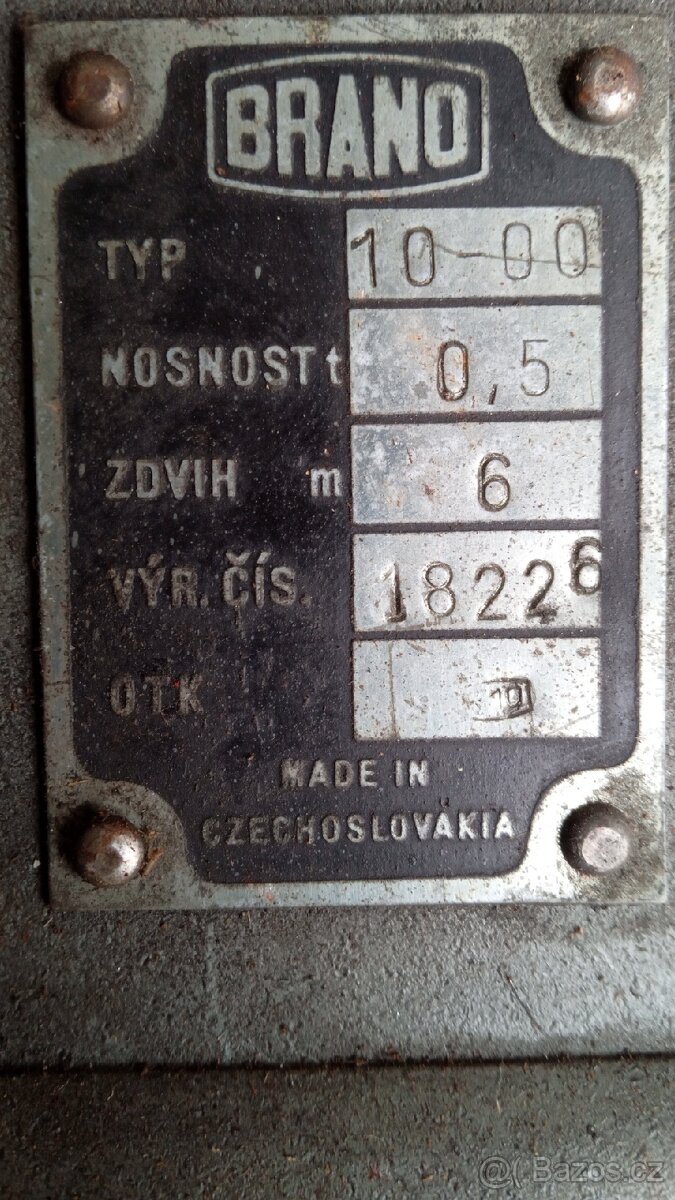 Řetězový kladkostroj 0,5 t Brano - 3