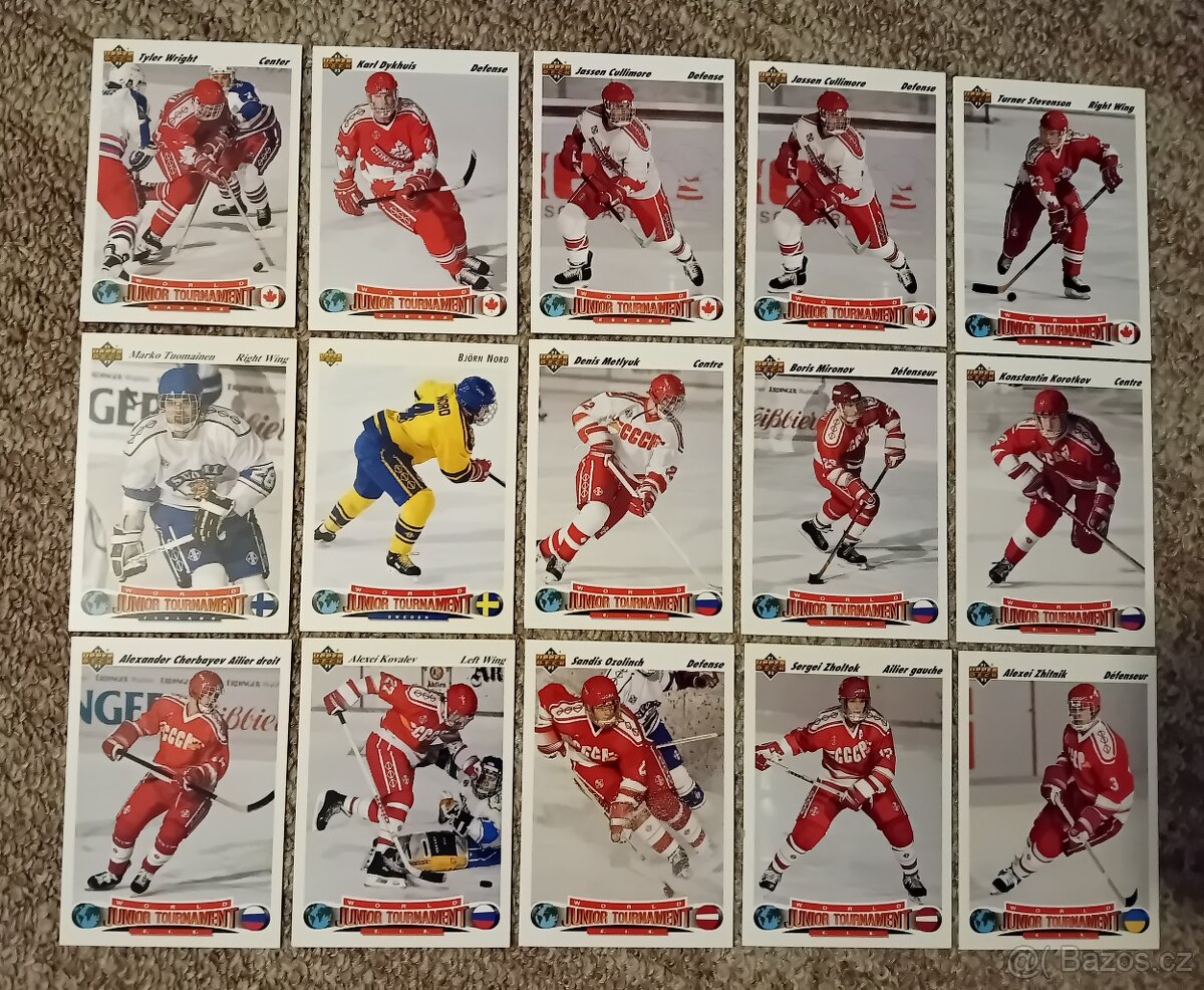 Hokejové karty, 1993-95 WJCH junioři - 3