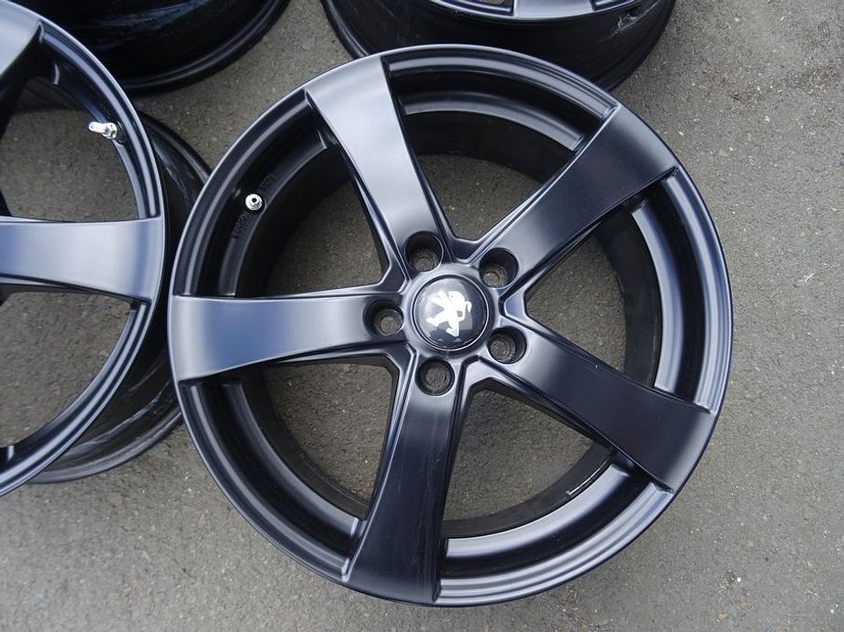 Alu disky černé na Peugeot, 17", 5x108, ET 48, šíře 7,5J - 3