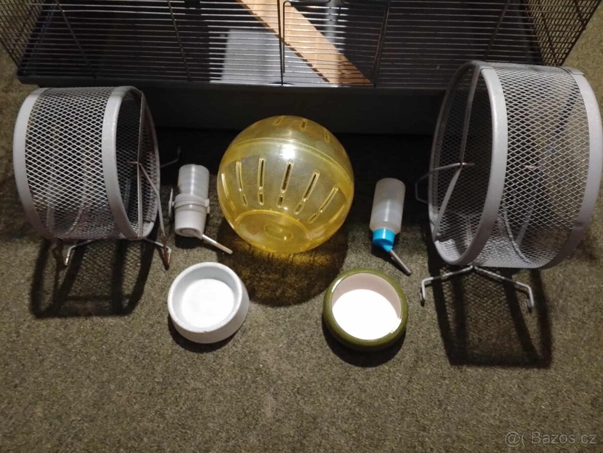 Křeččí klec – kompletní vybavení - 3