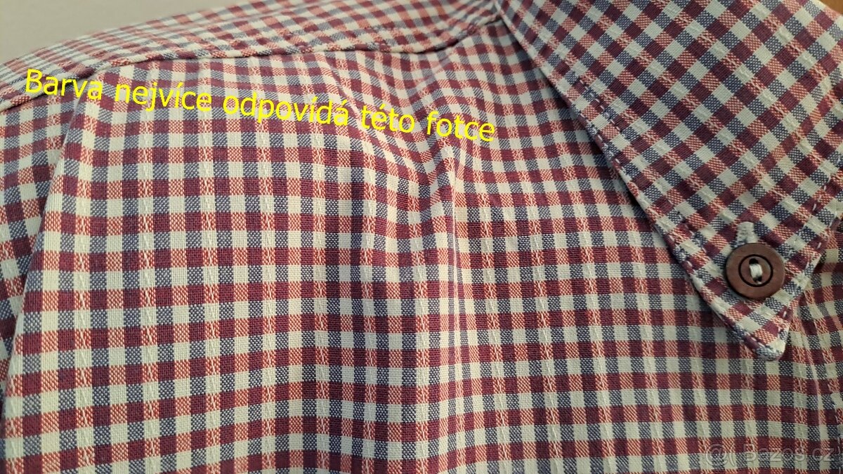 Pánská kostičkovaná košile/L-XL/2x65cm - 3