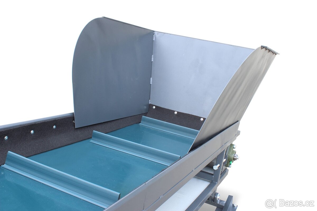Pásový dopravník 300x40cm s unášeči a násypkou - 3