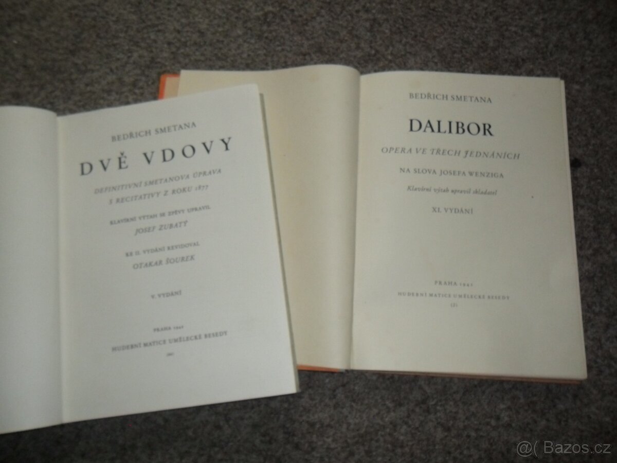 klavírní výtahy Bedřich Smetana - Dalibor, Hubička, Libuše, - 3
